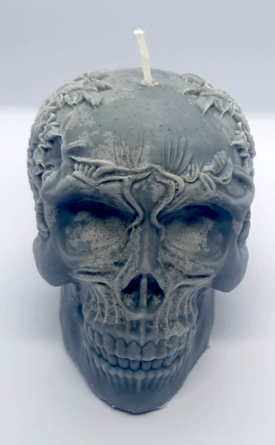 Handmade Skull Candle – Bergamot Scented 150g