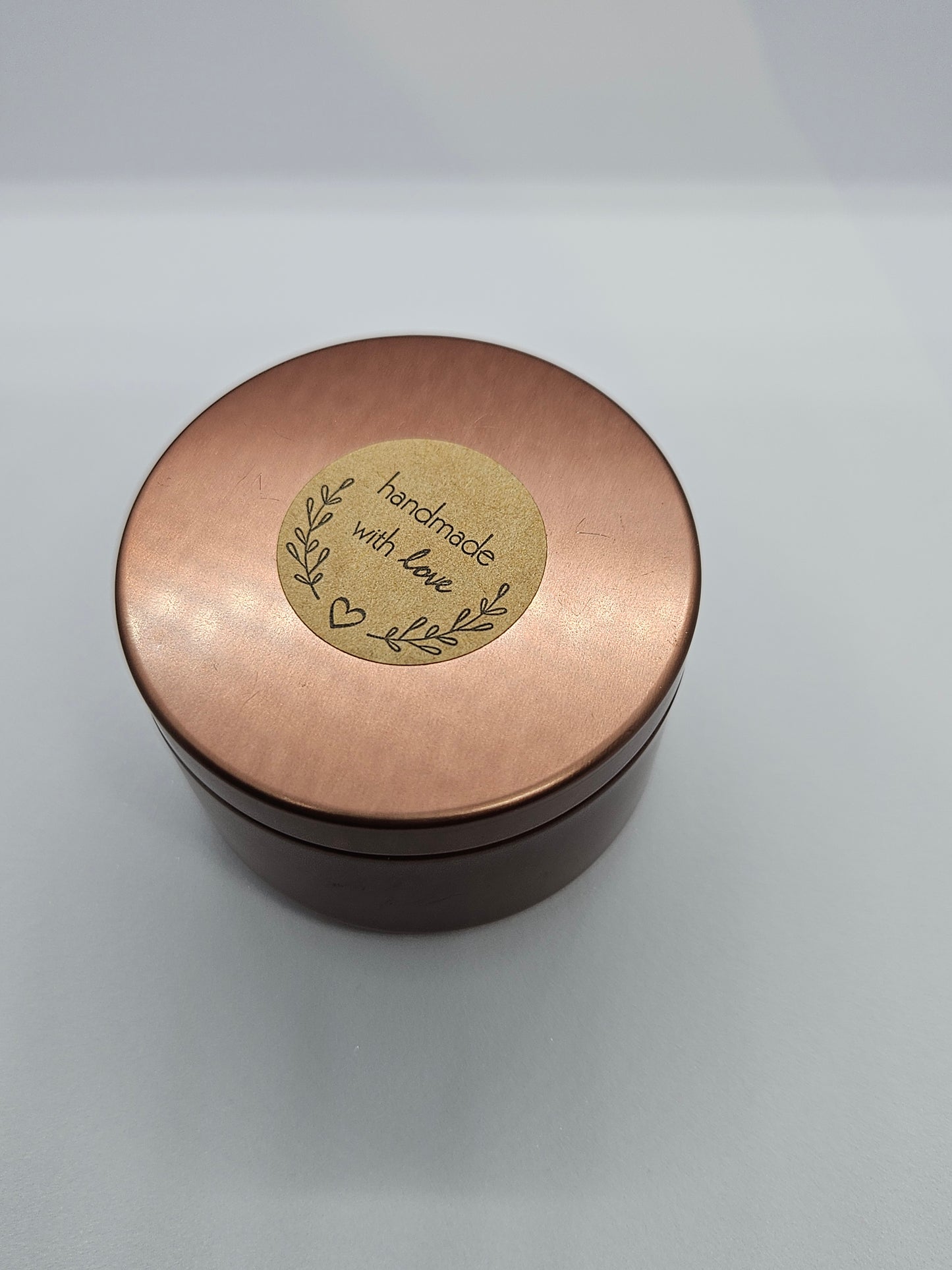 Bergamot Scented Soy Candle in Rose Gold Tin 50g
