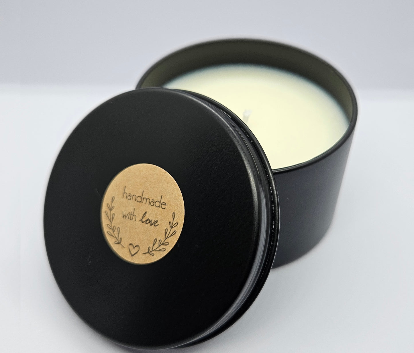 Soothing Bergamot Scented Candle – Matte Black Tin 110g