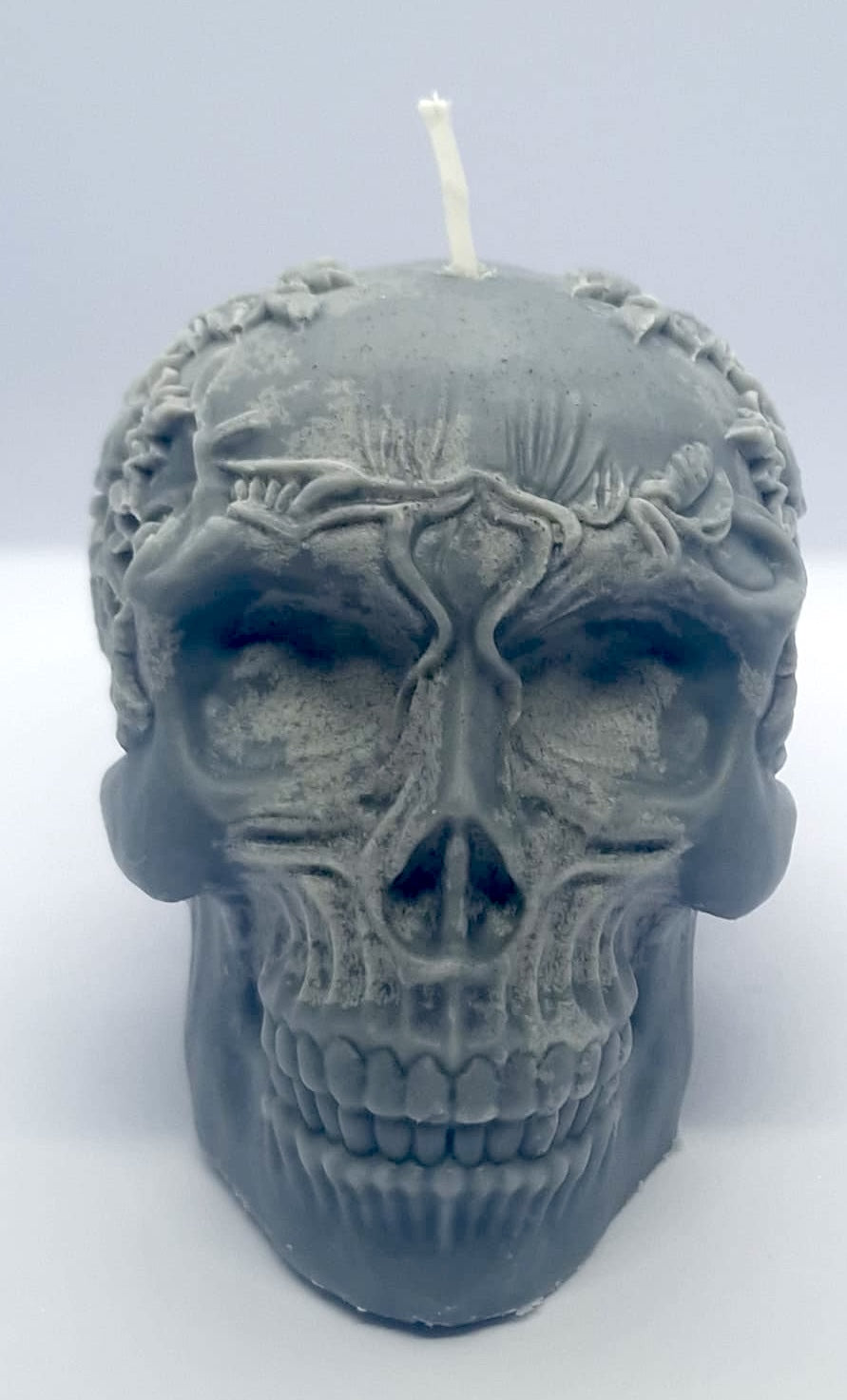 Handmade Skull Candle – Bergamot Scented 150g
