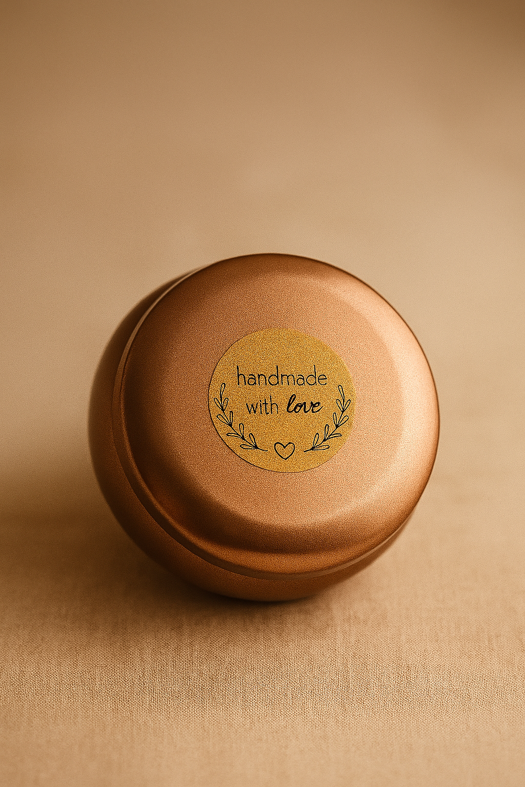Bergamot Scented Soy Candle in Rose Gold Tin 80g