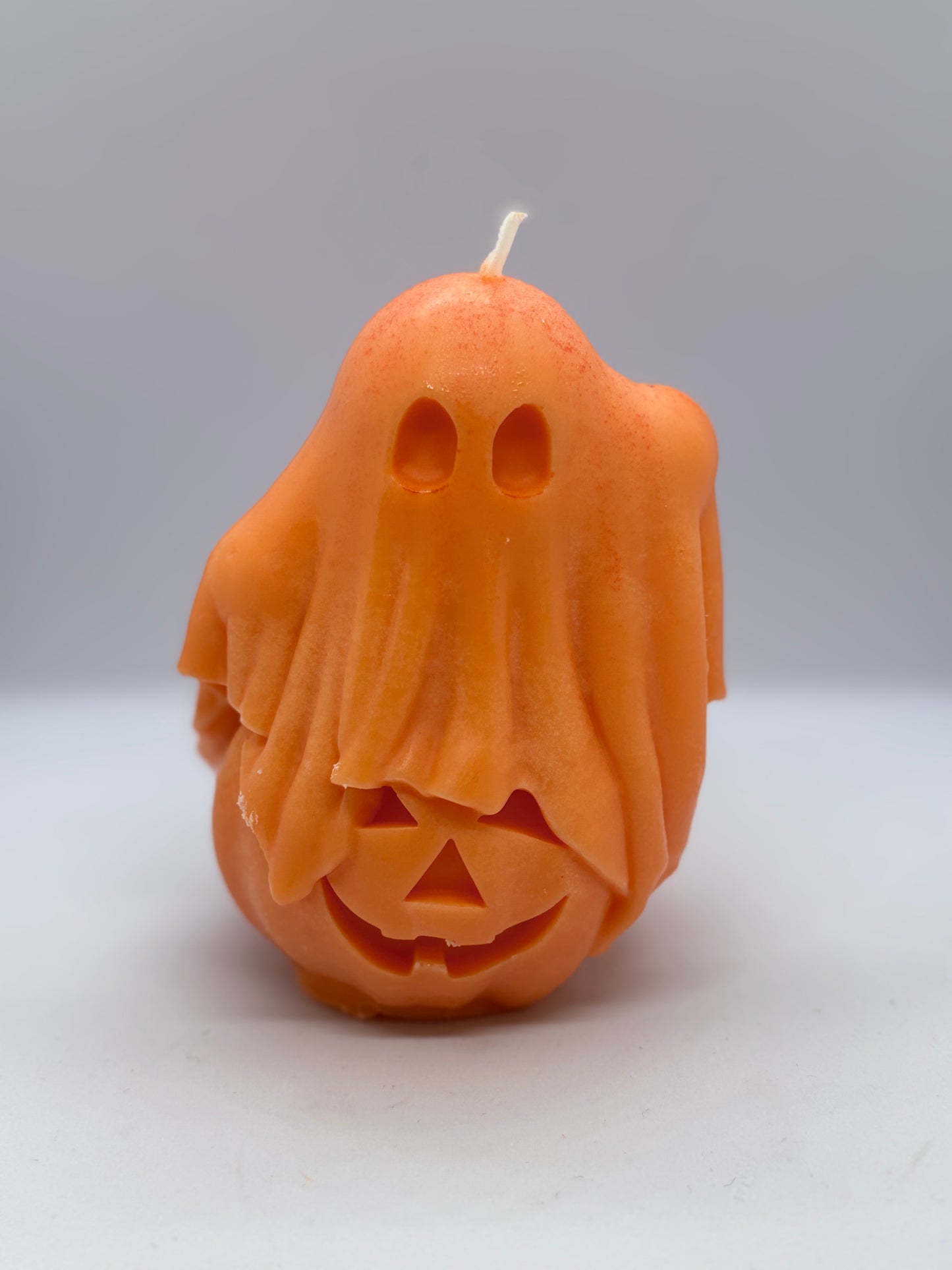 Ghost & Pumpkin Halloween Candle – Spooky Cute Décor